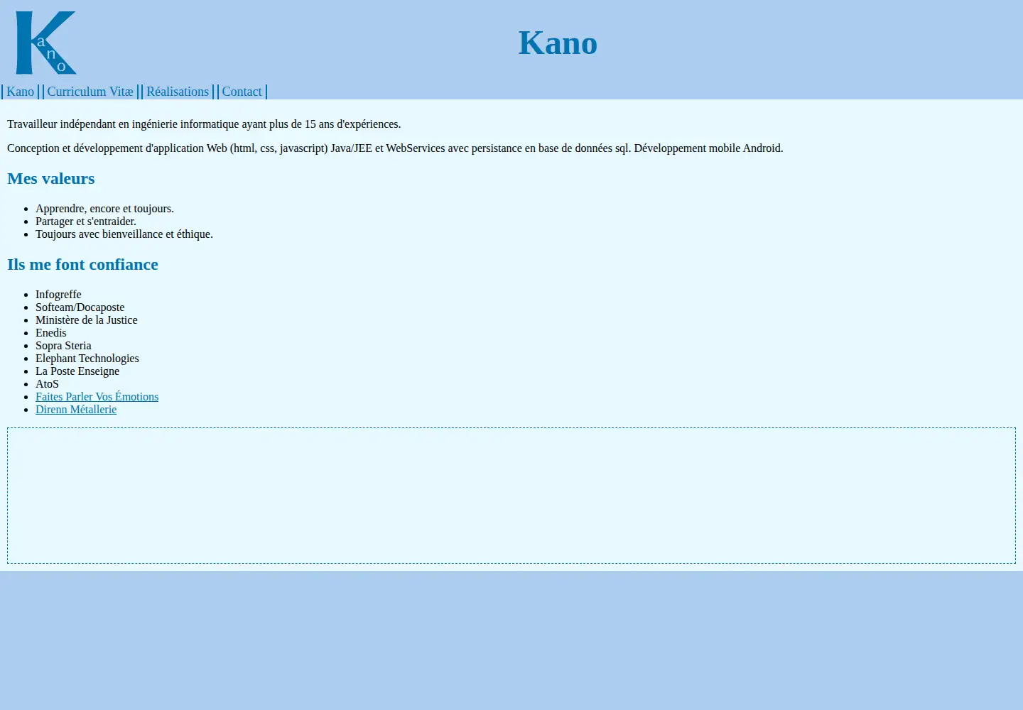 Screenshot of kano.company