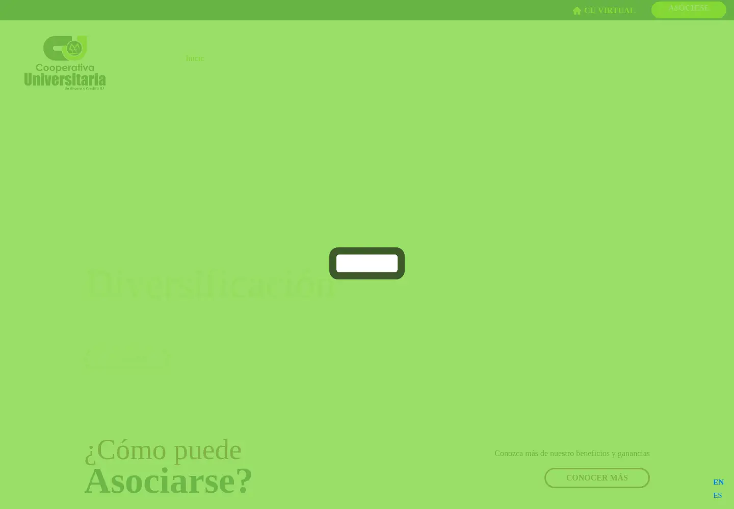 Screenshot of cooperativauniversitaria.fi.cr