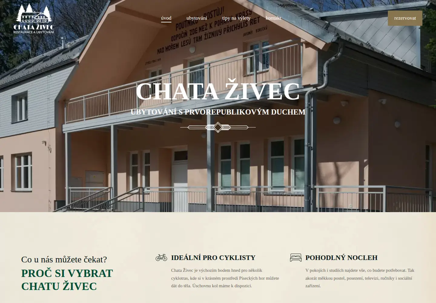 Screenshot of chatazivec.cz