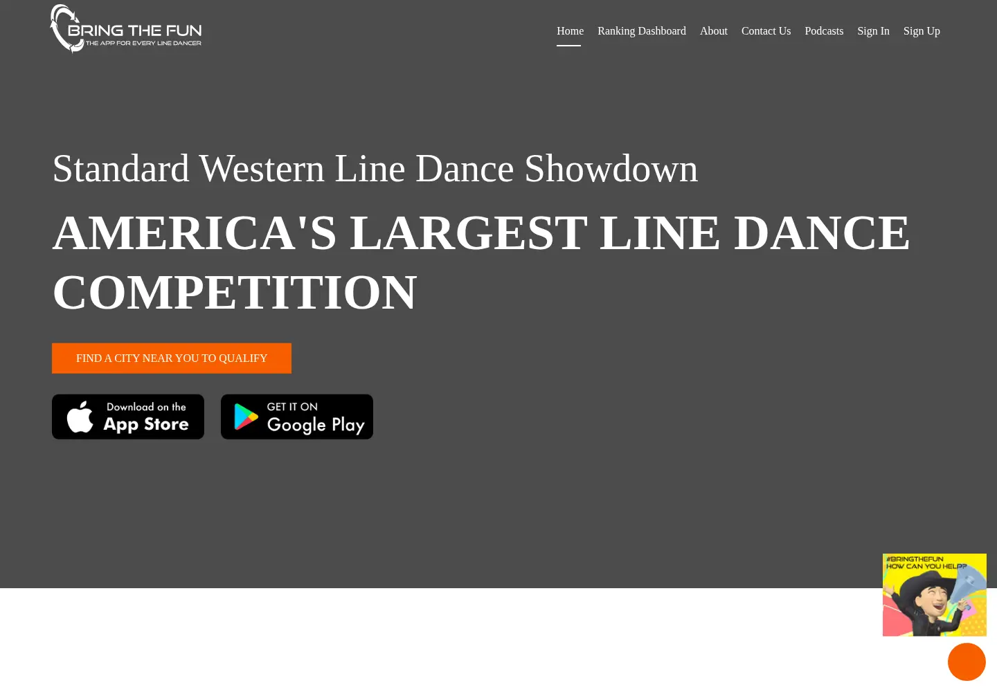 Screenshot of bringthefun.dance