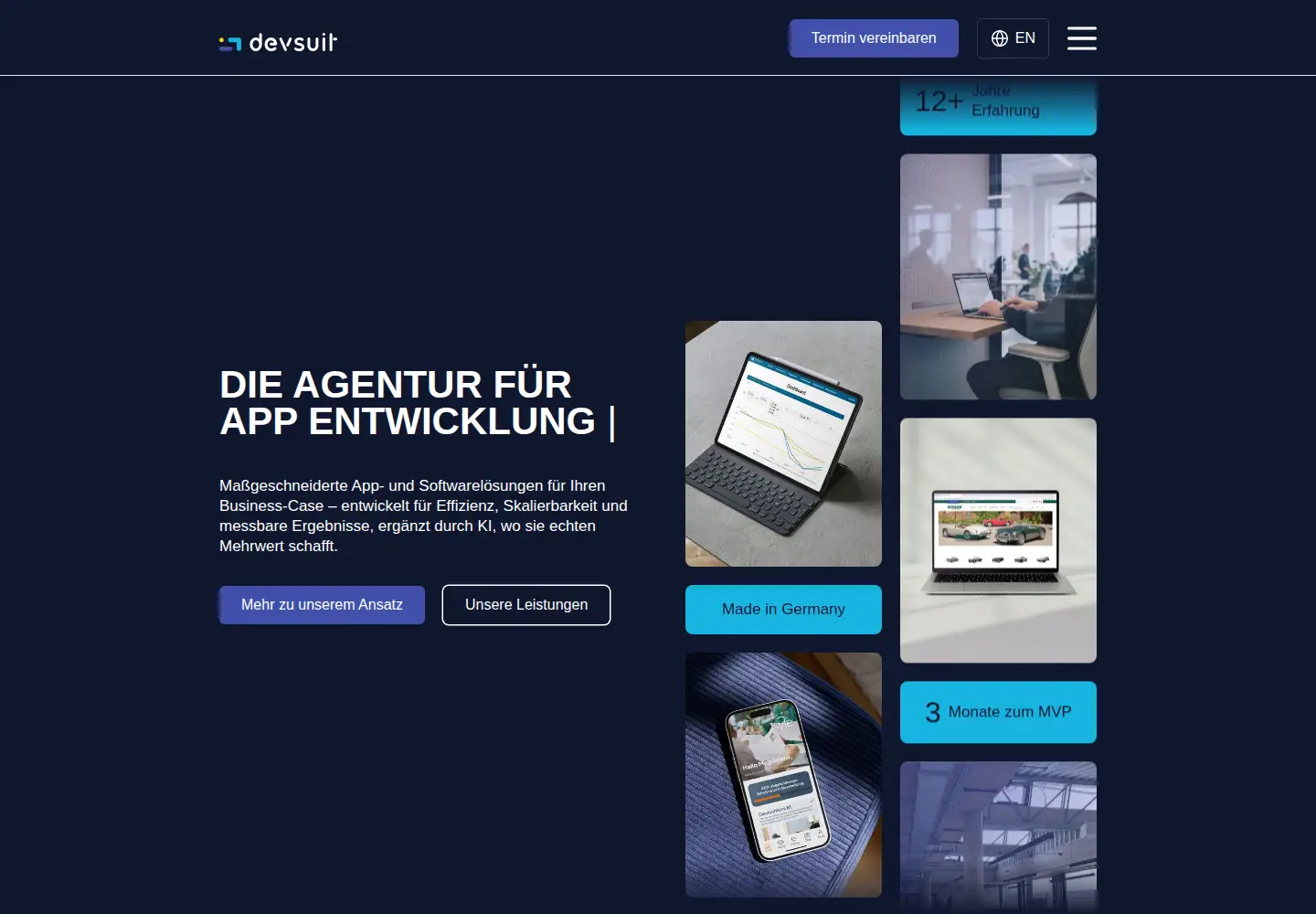 Screenshot of devsuit.de
