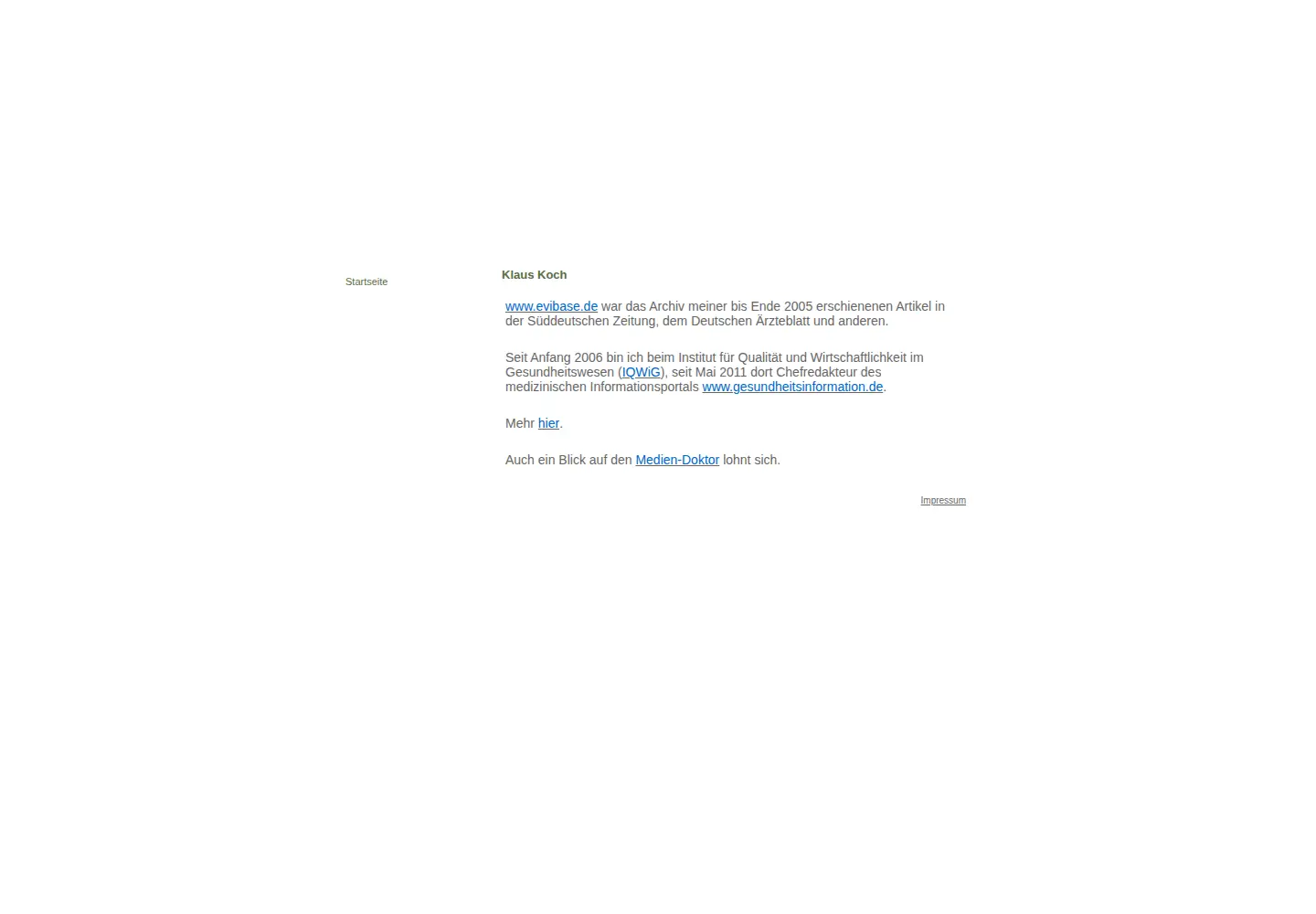 Screenshot of evibase.de