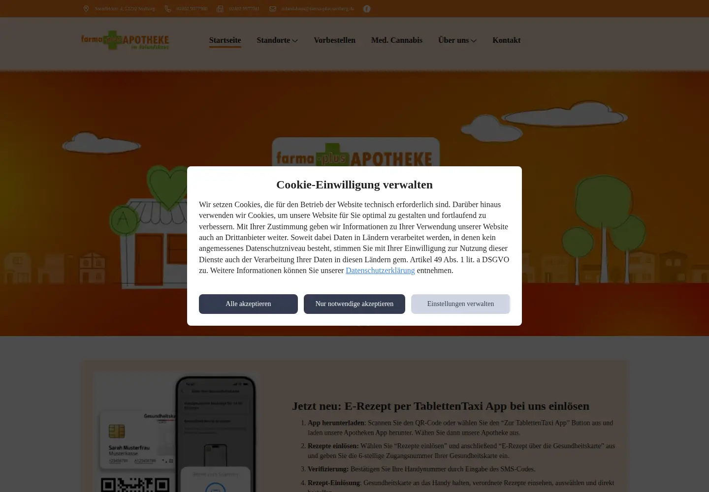 Screenshot of farma-plus-stolberg.de