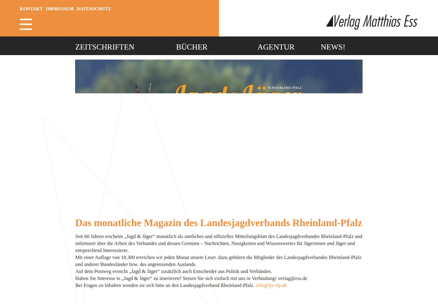 Screenshot of jagdundjaeger.de