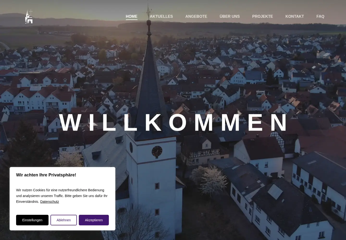 Screenshot of kirche-wehrheim.de