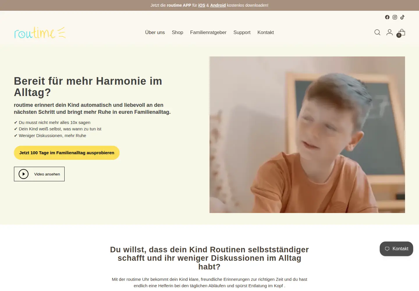 Screenshot of routime.de