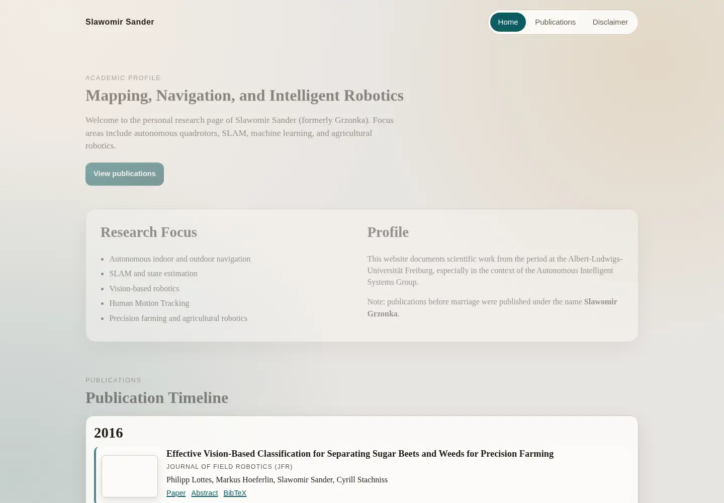Screenshot of slawomir.de
