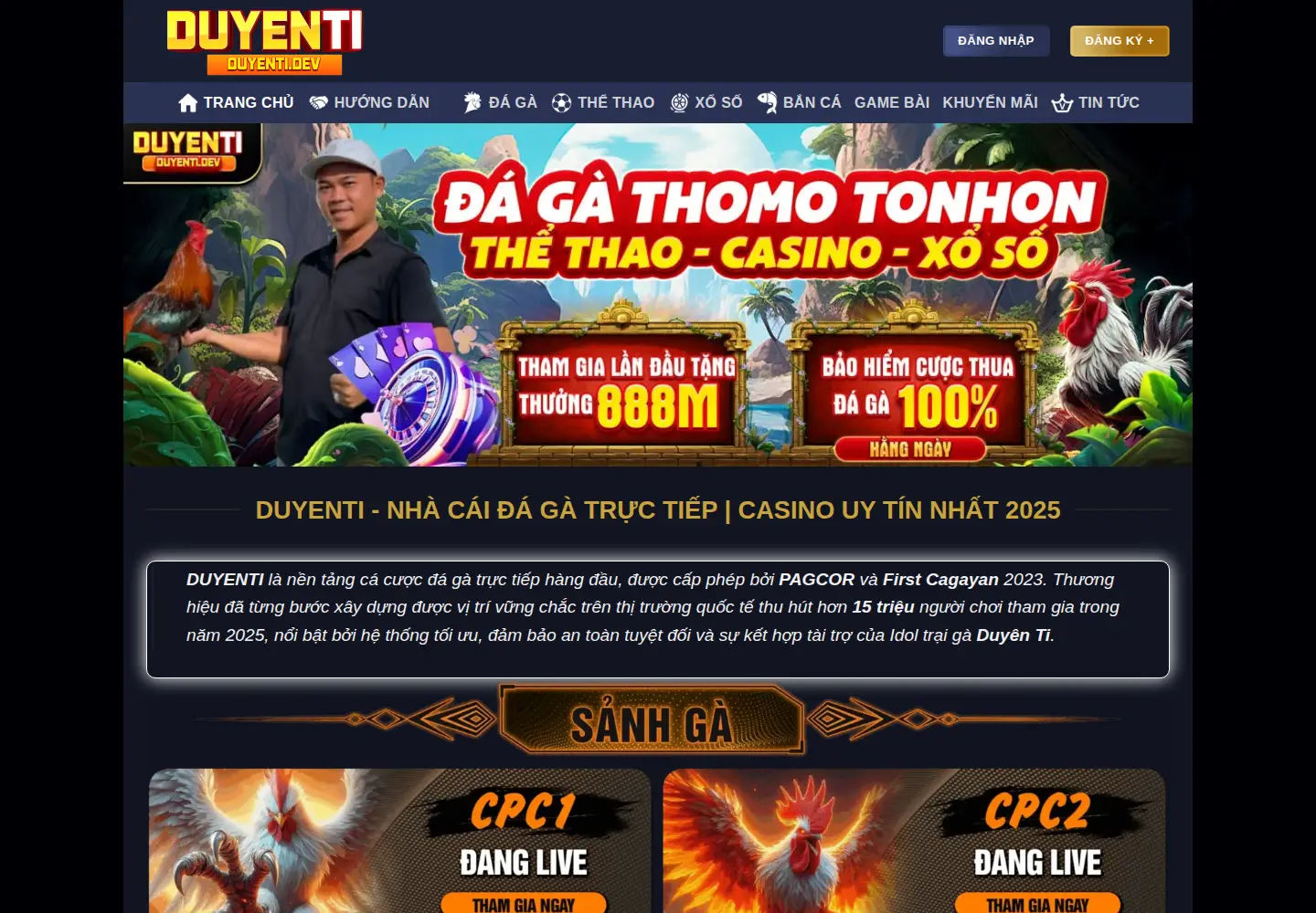 Captured homepage of duyenti.dev in the current scan