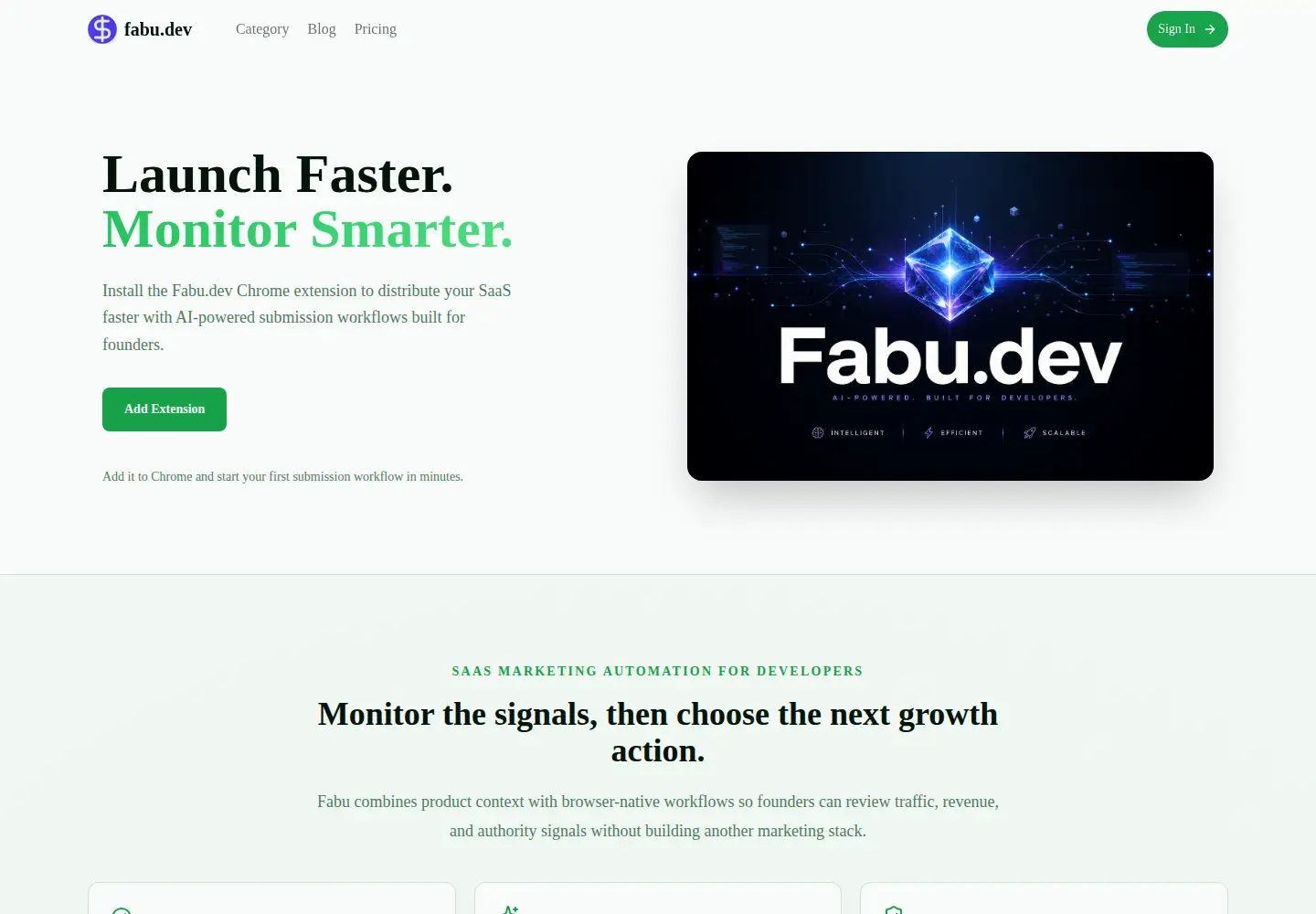 Screenshot of fabu.dev