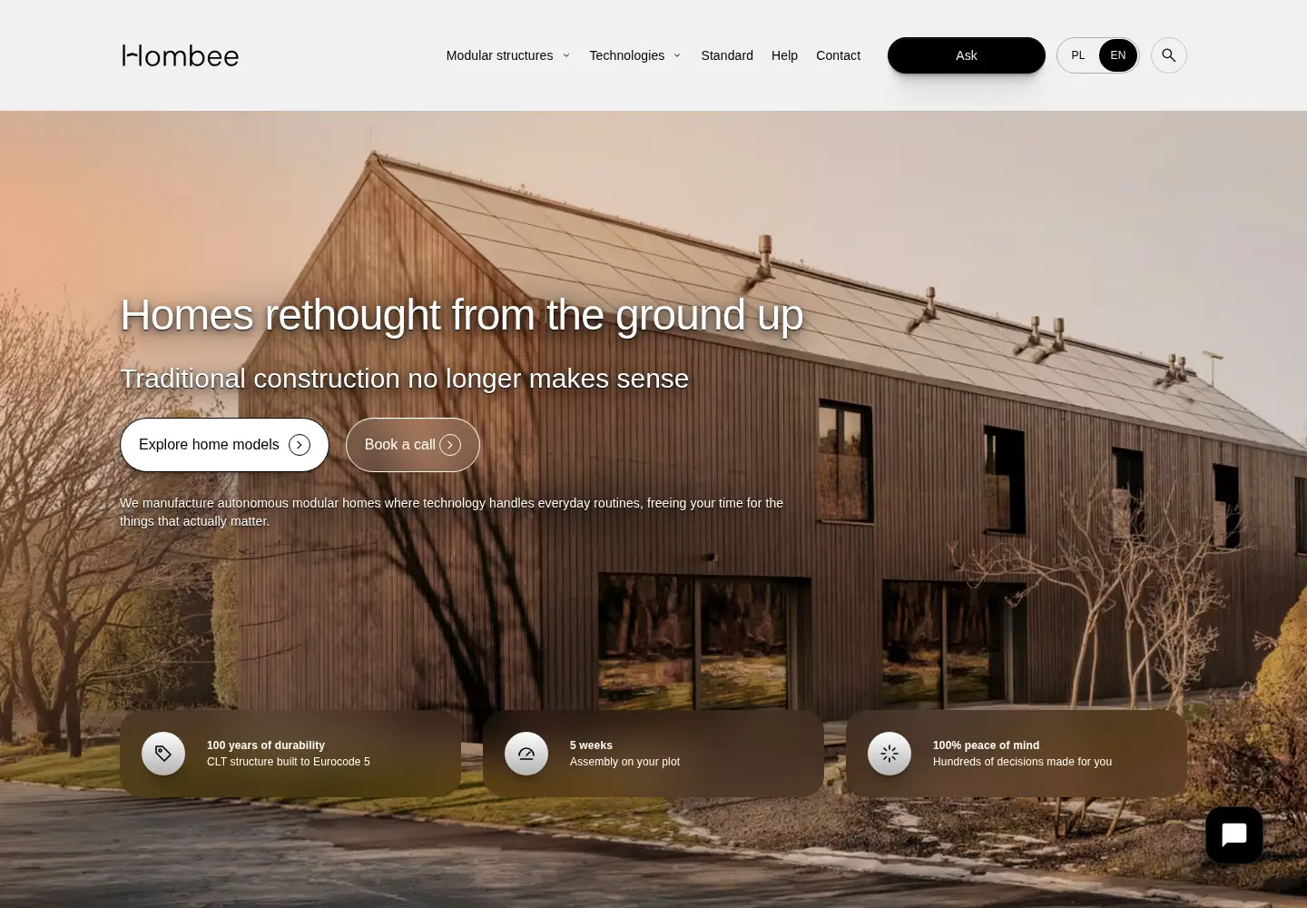 Screenshot of hombee.dev