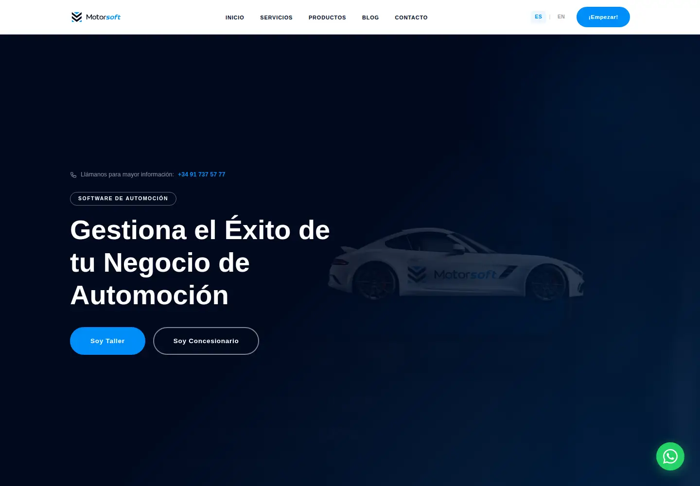 Screenshot of motorsoft.es