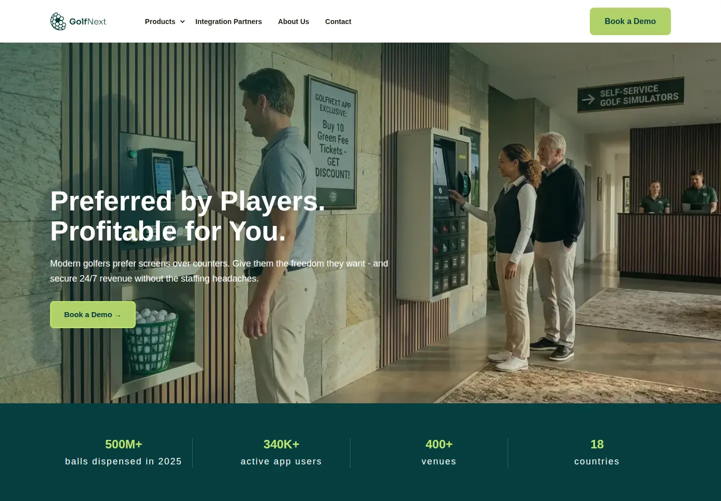 Screenshot of golfmore.eu