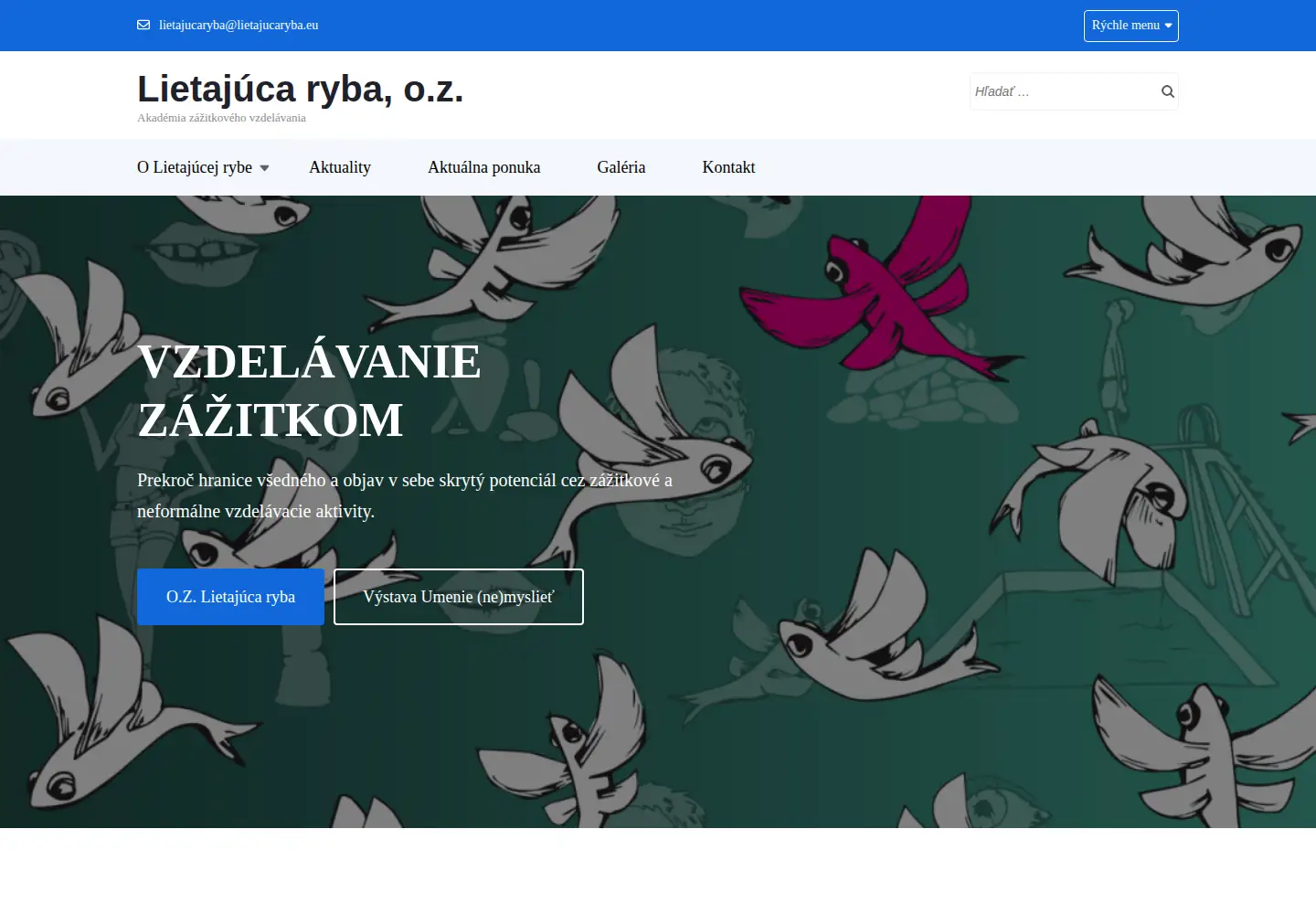 Screenshot of lietajucaryba.eu