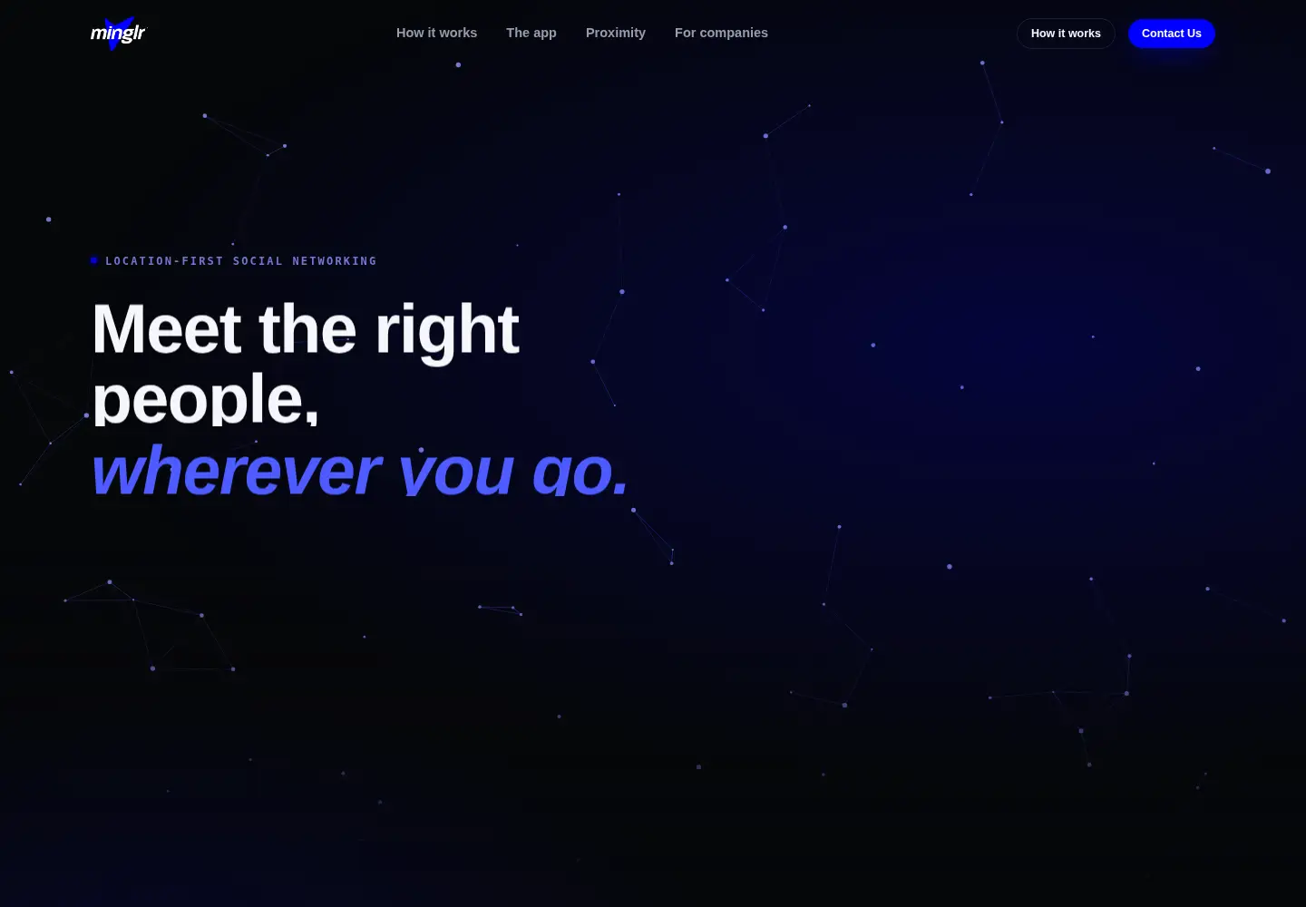 Screenshot of minglr.eu