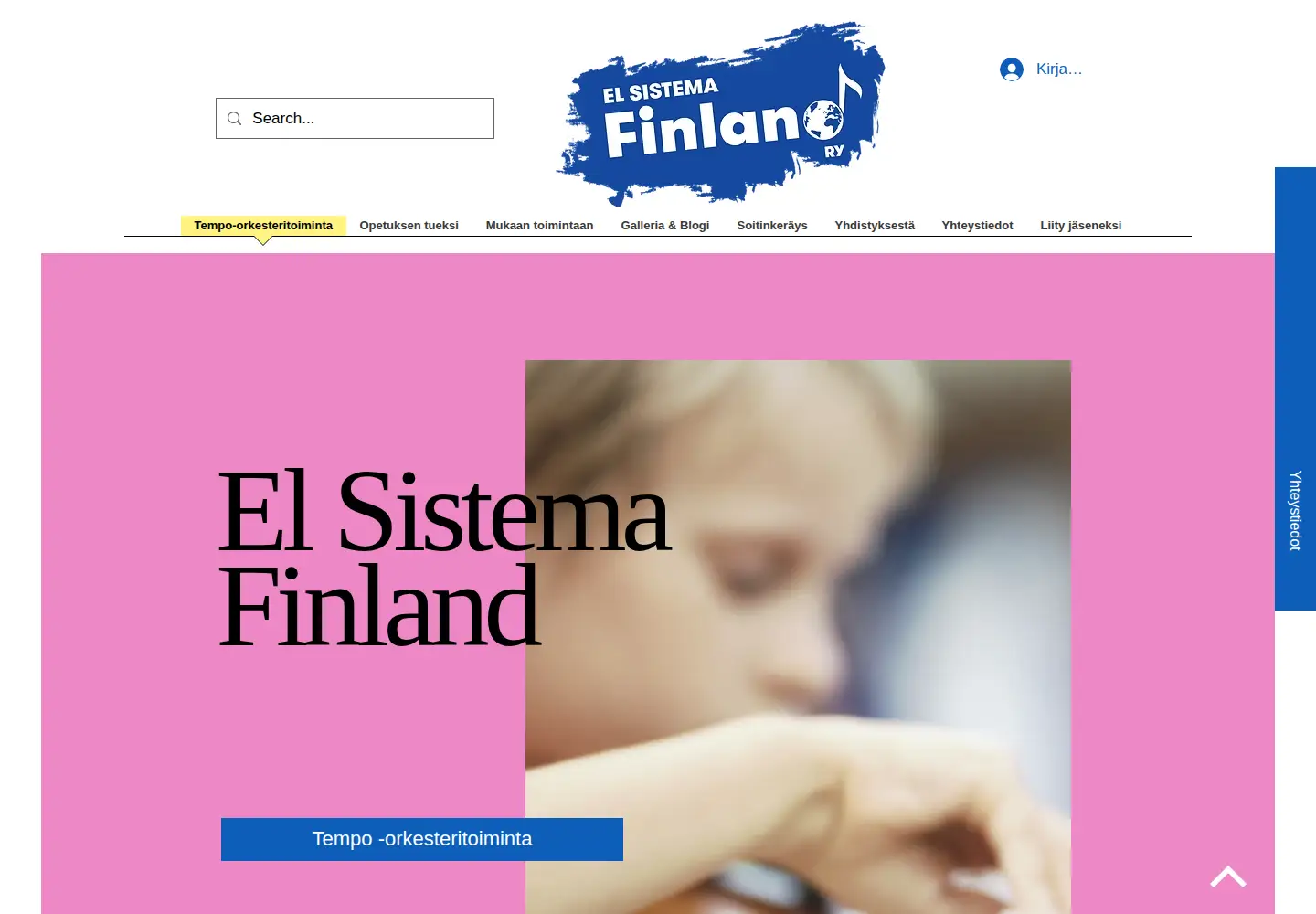 Captured homepage of sistemafinland.fi in the current scan