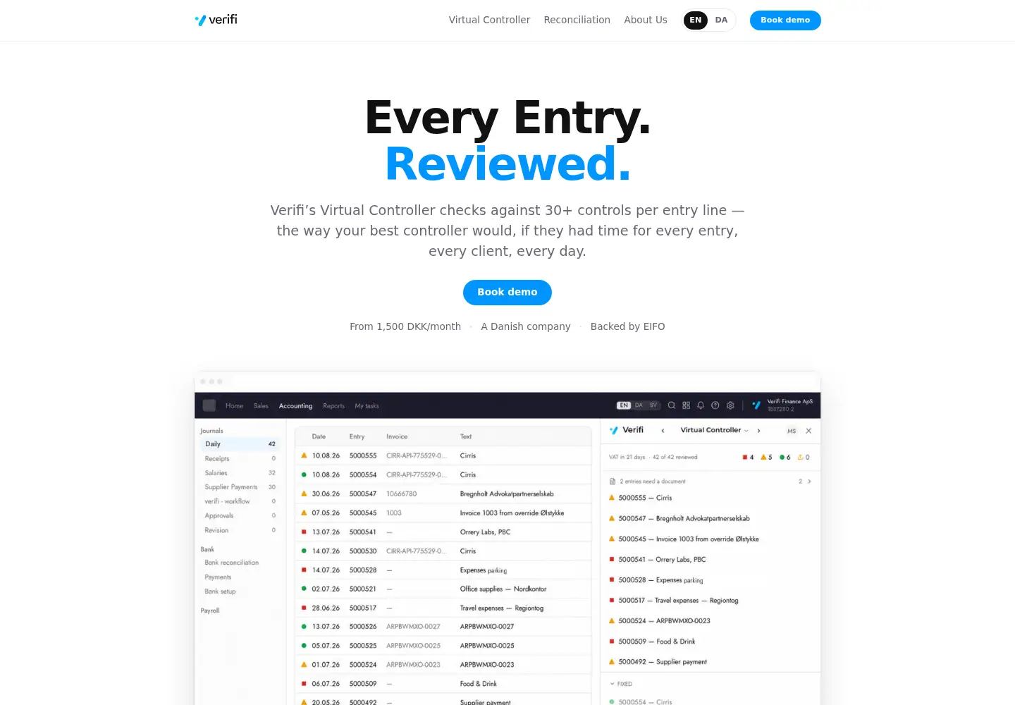 Screenshot of verifi.finance