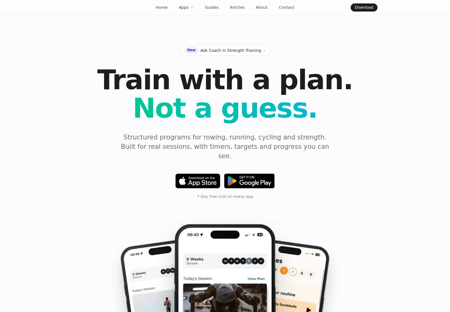 Screenshot of vigour.fitness