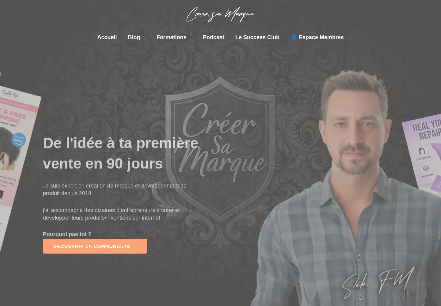 Screenshot of creer-sa-marque.fr