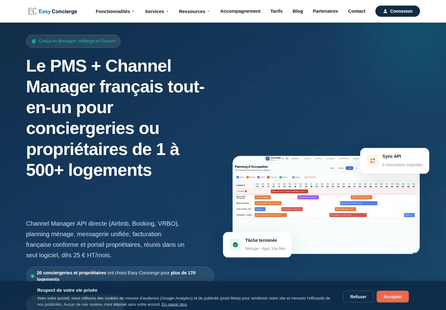 Screenshot of easy-concierge.fr