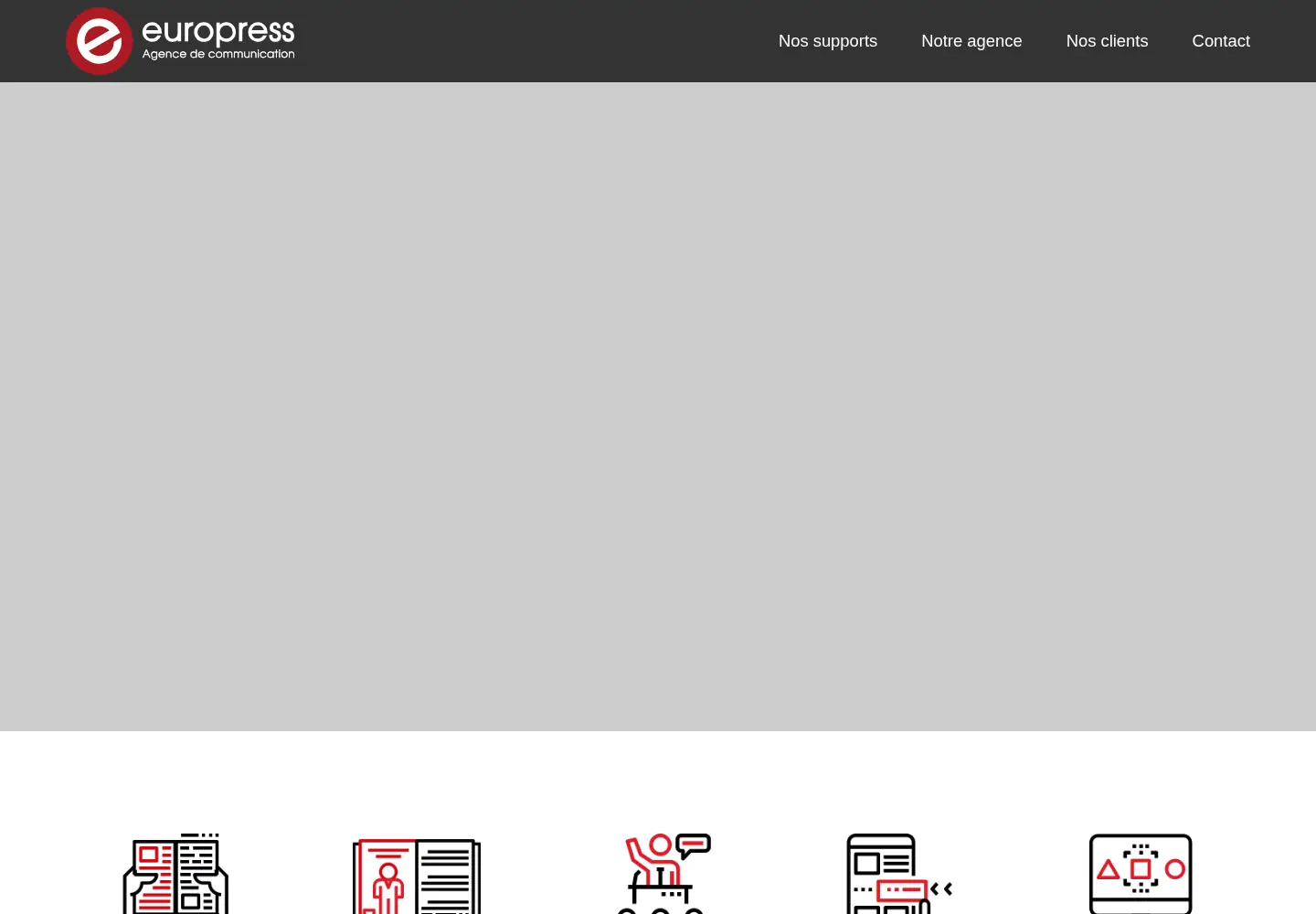 Captured homepage of europress.fr in the current scan