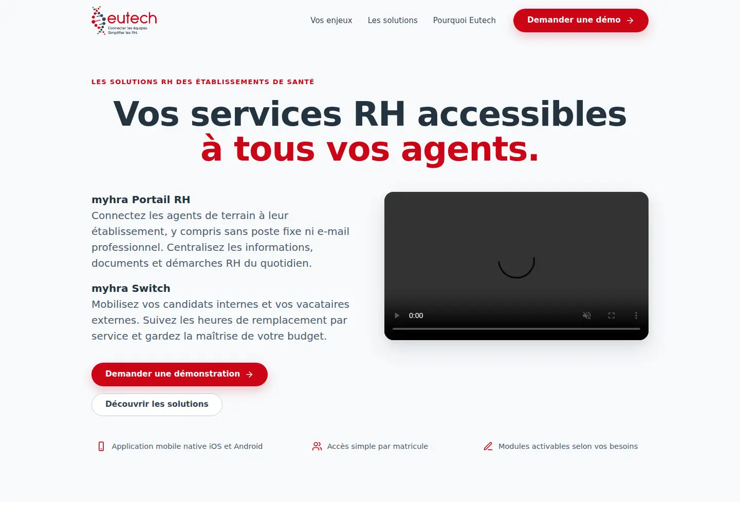Screenshot of eutech.fr