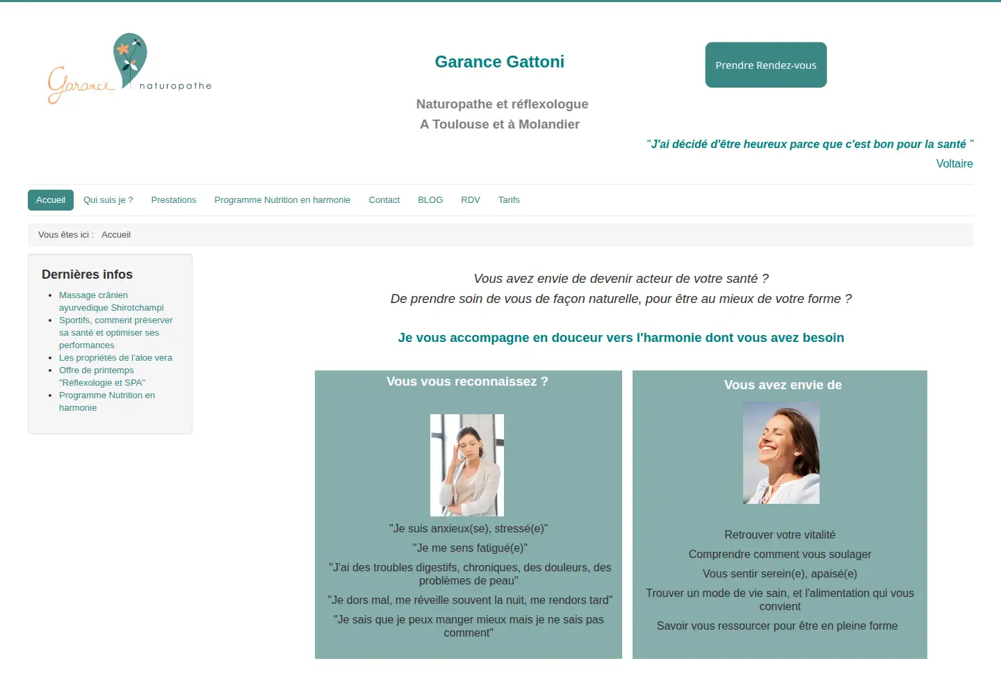 Screenshot of garance-naturopathe.fr