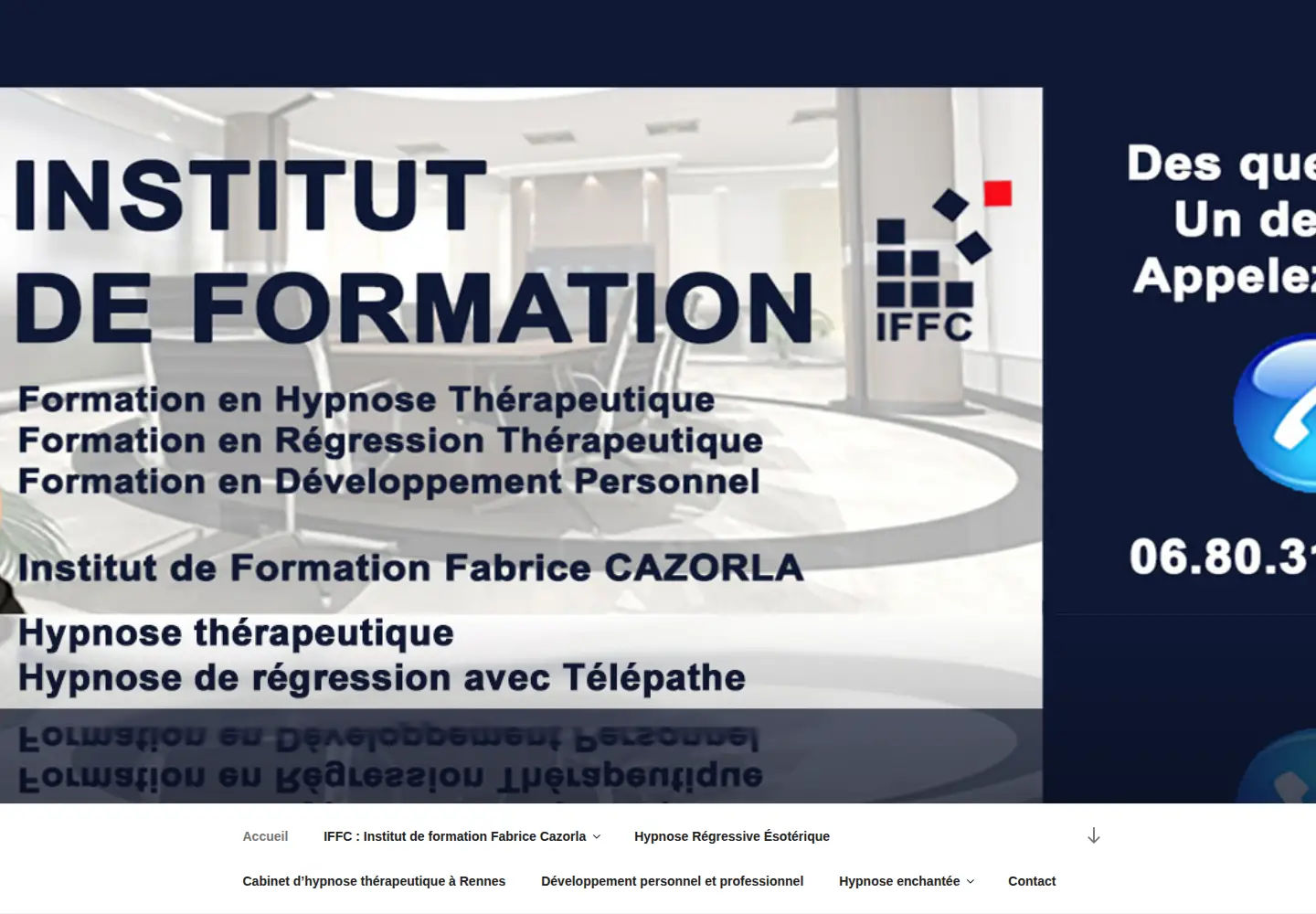 Screenshot of hypnose-enchantee.fr