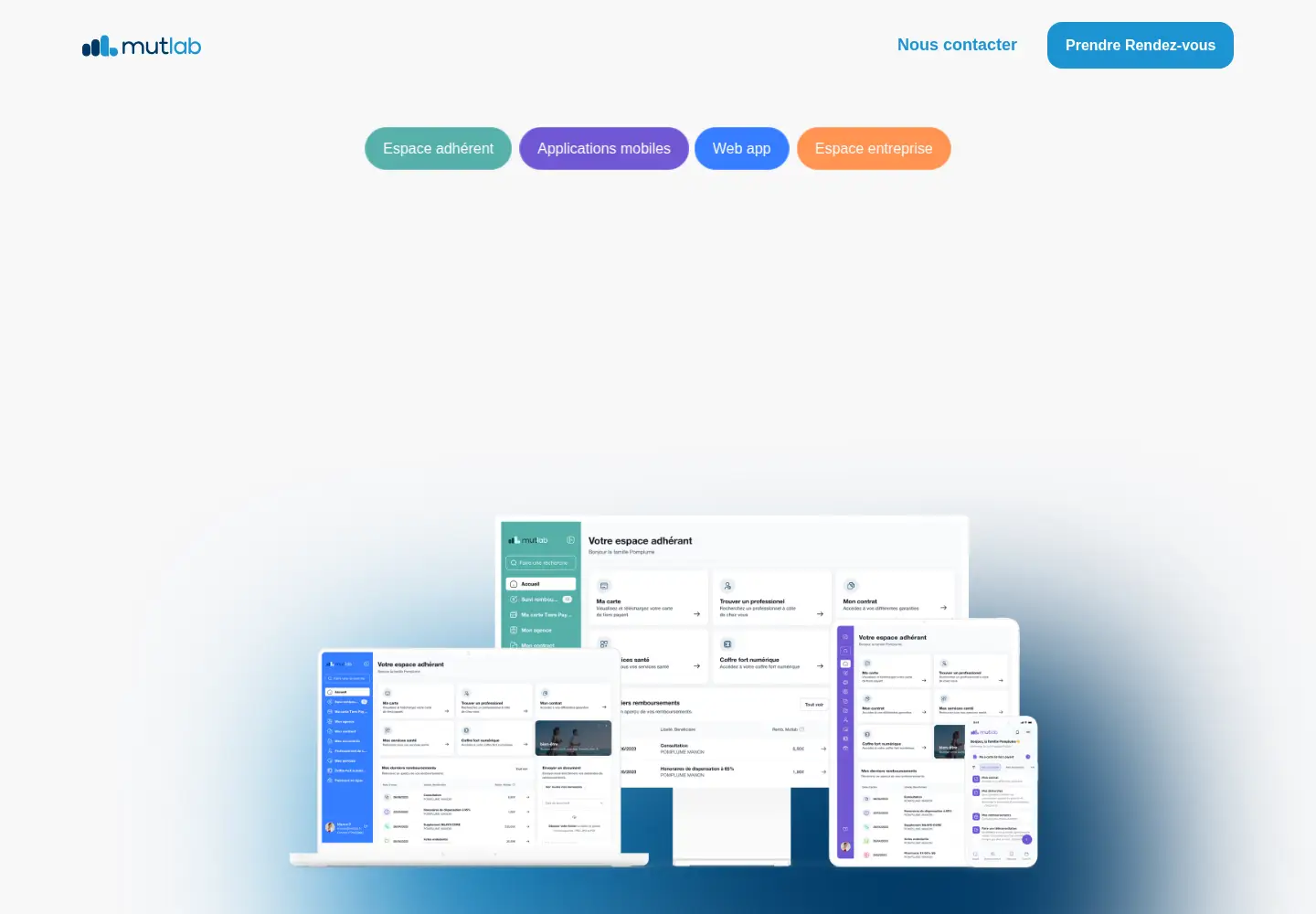 Screenshot of mutlab.fr