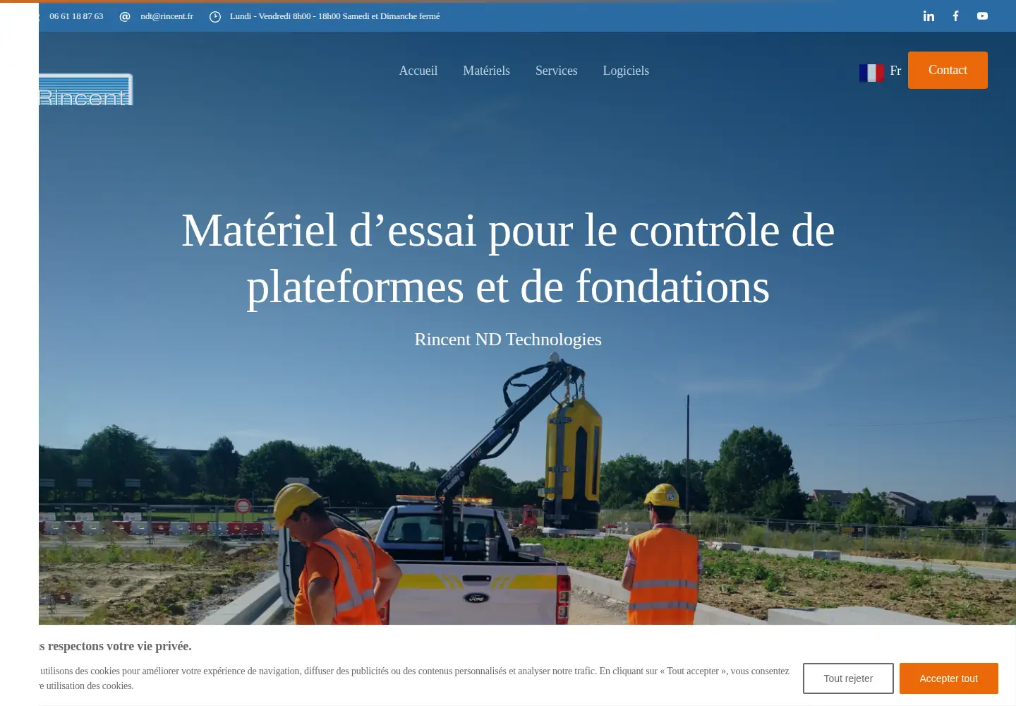 Screenshot of rincent-ndt.fr