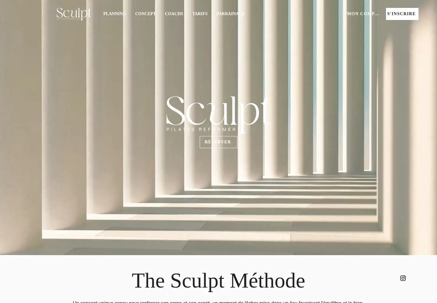 Screenshot of sculptpilates.fr
