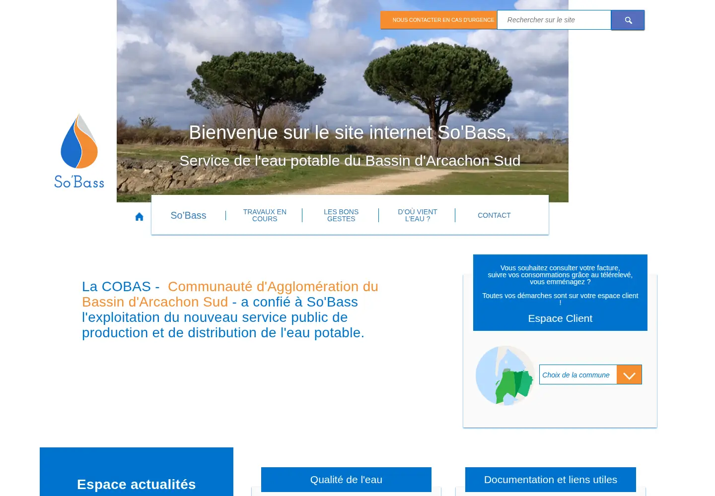 Screenshot of sobass.fr