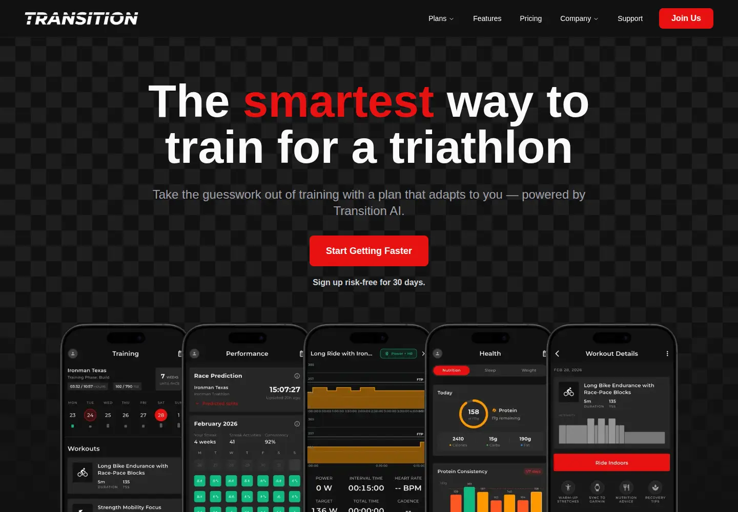 Screenshot of transition.fun