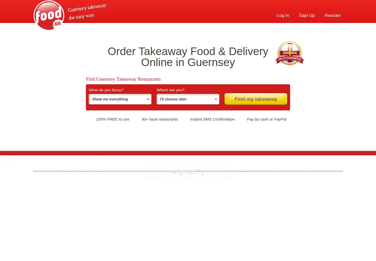 Screenshot of food.gg