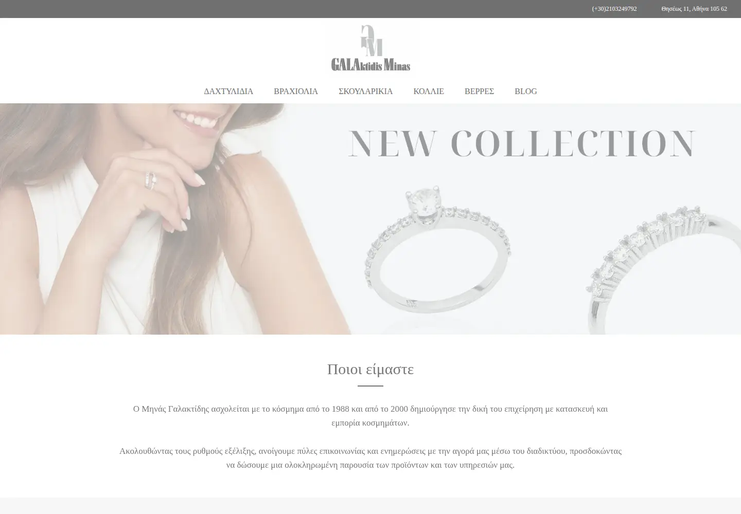 Screenshot of minasgalaktidis.gr
