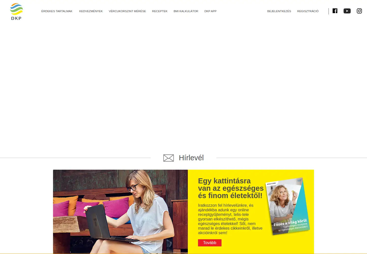 Screenshot of dkponline.hu