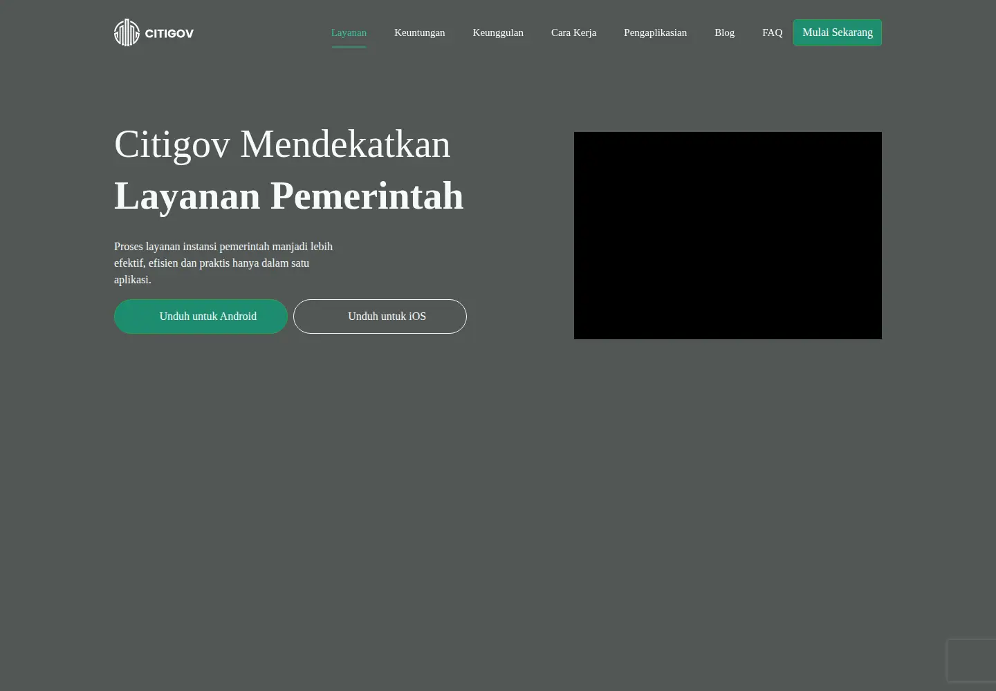Screenshot of citigov.id