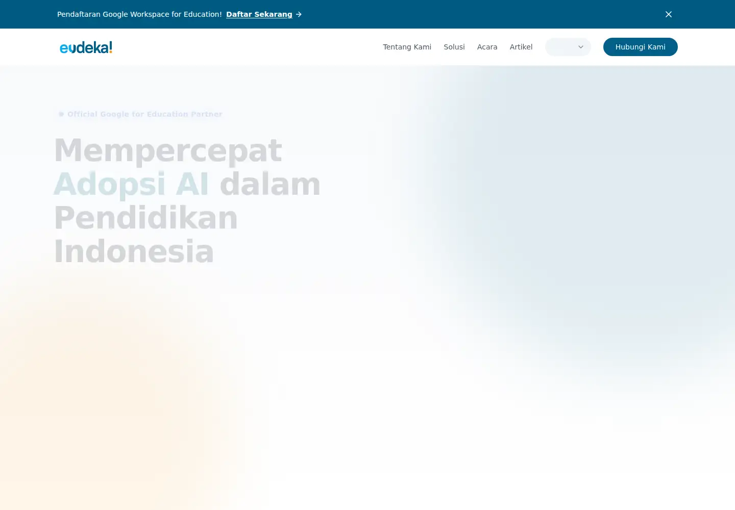 Captured homepage of eudeka.id in the current scan