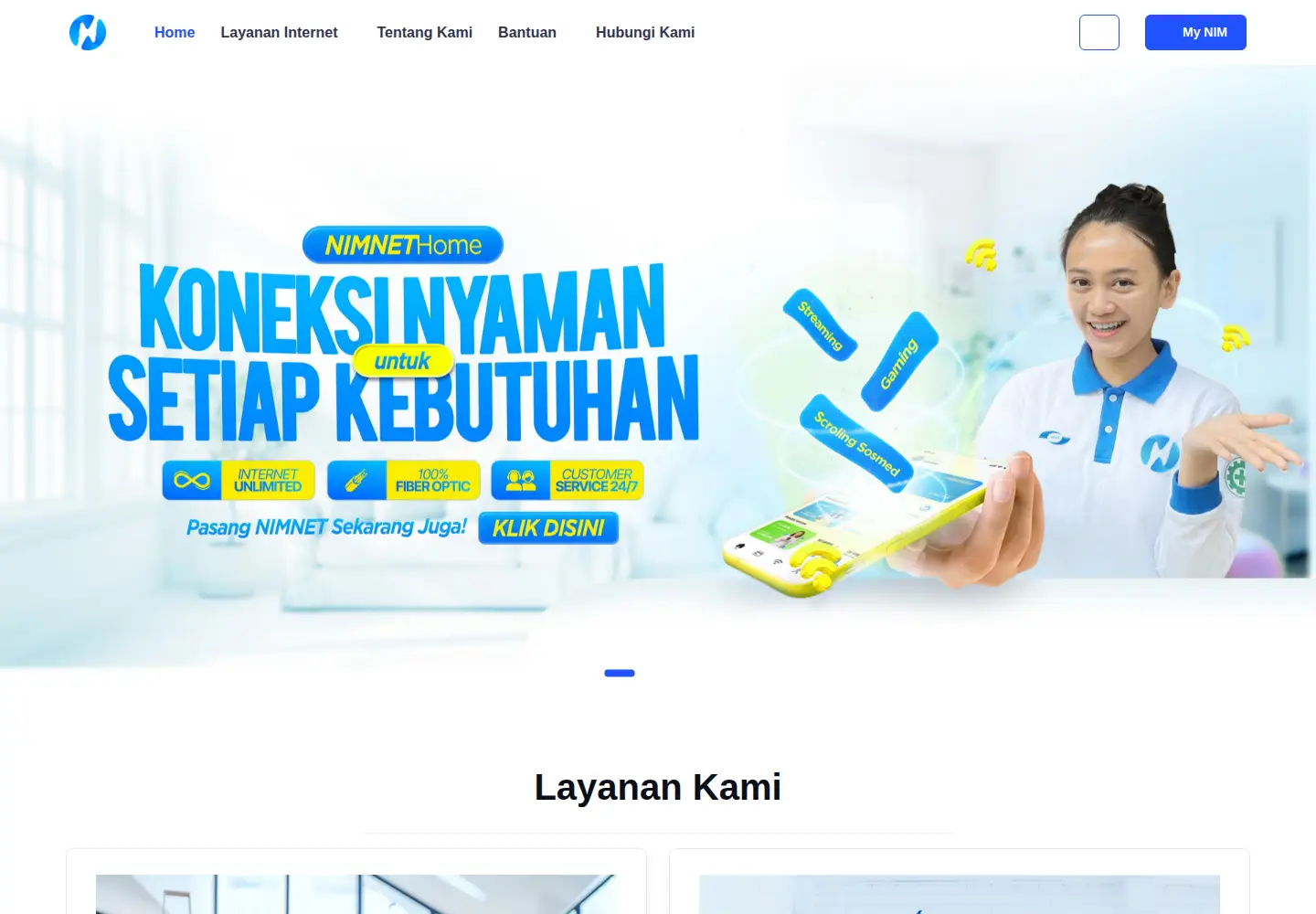 Screenshot of nim.net.id