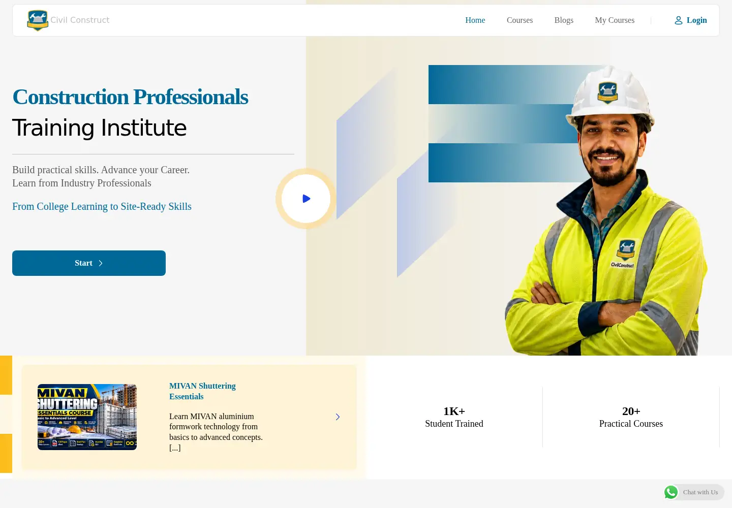 Screenshot of civilconstruct.in