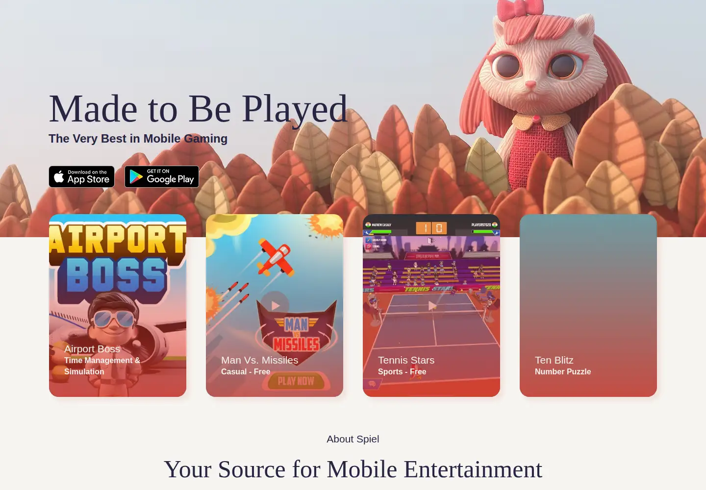Captured homepage of spiel.co.in in the current scan