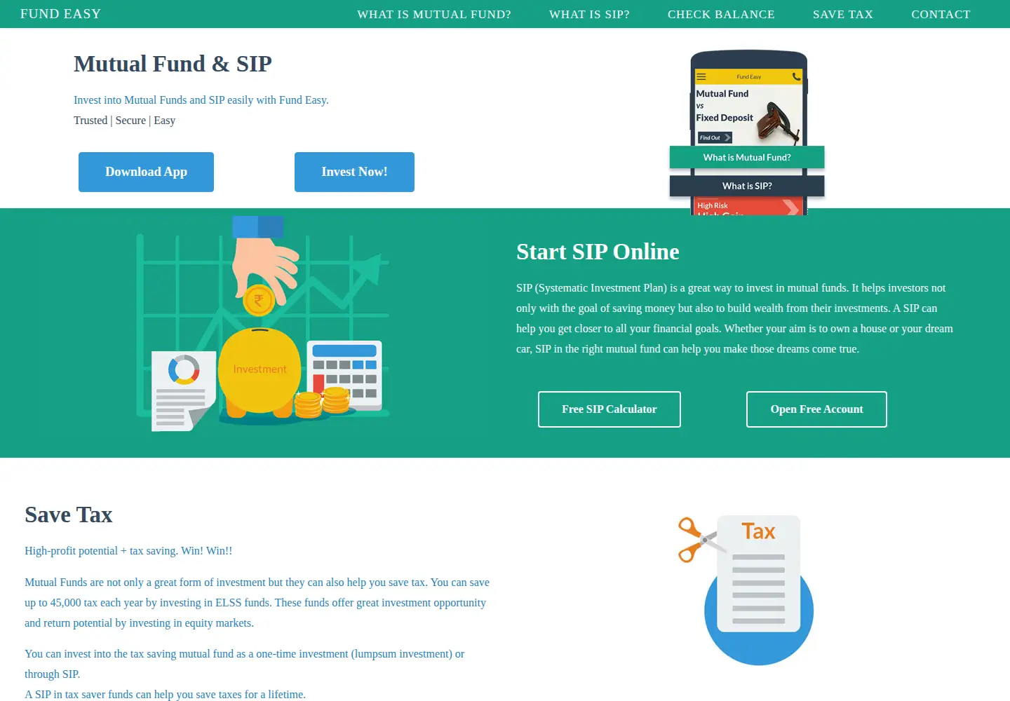 Screenshot of fundeasy.in