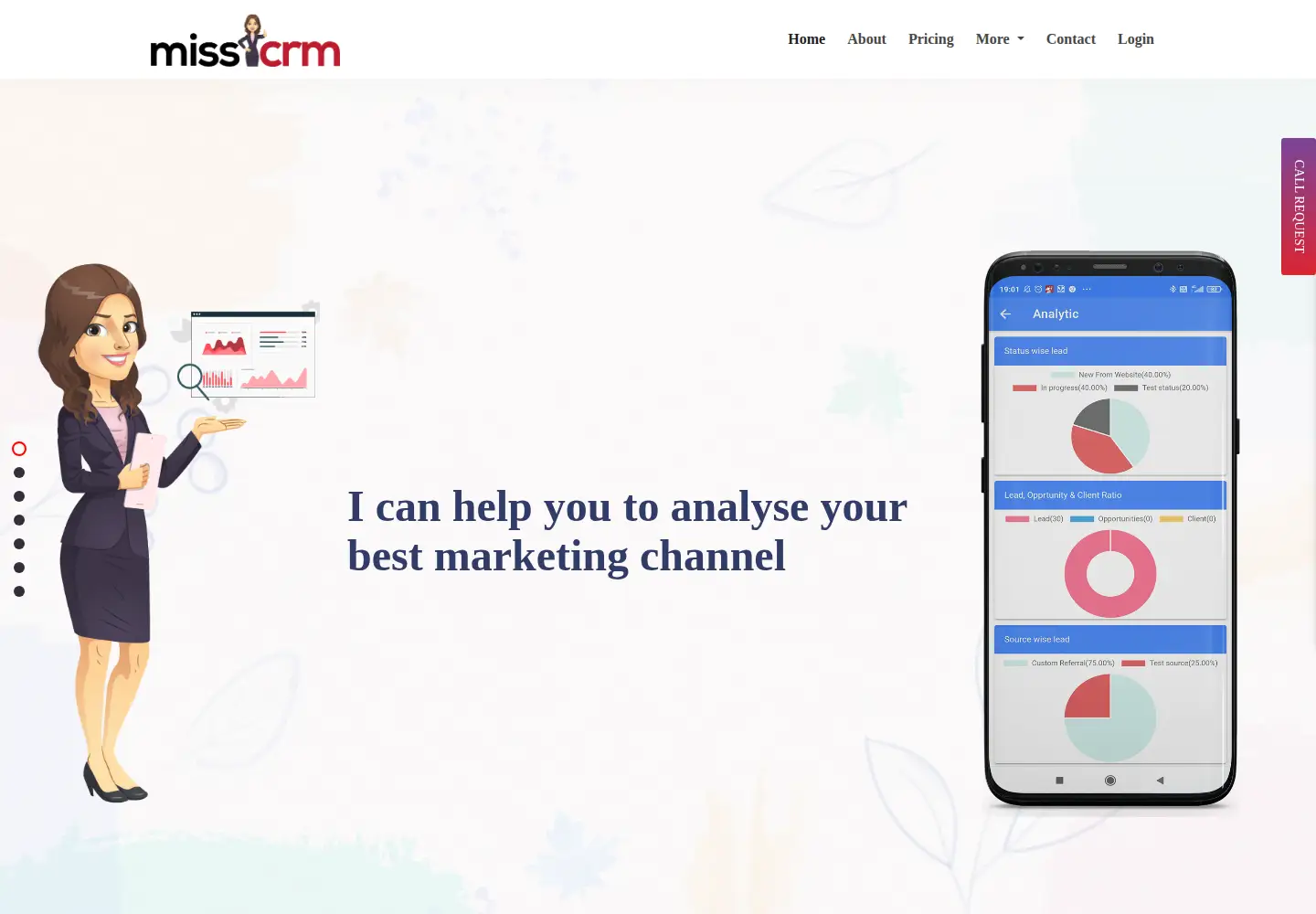 Screenshot of misscrm.in