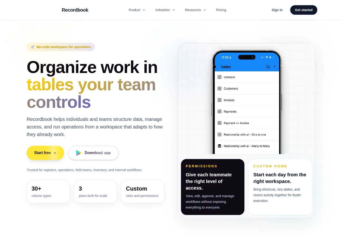 Screenshot of rekord.in