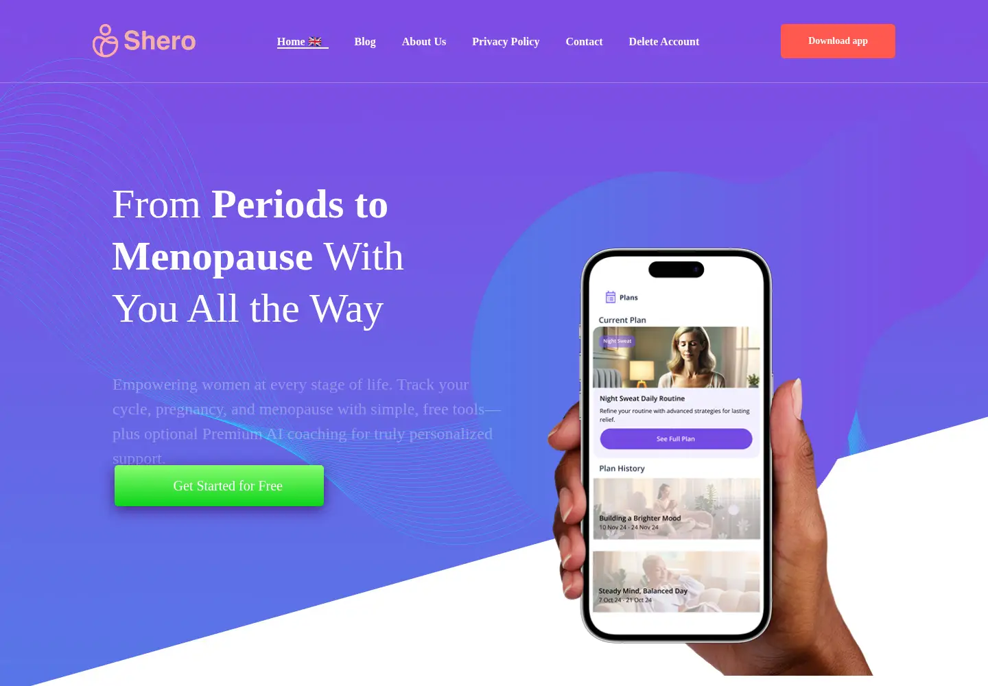 Screenshot of shero.info