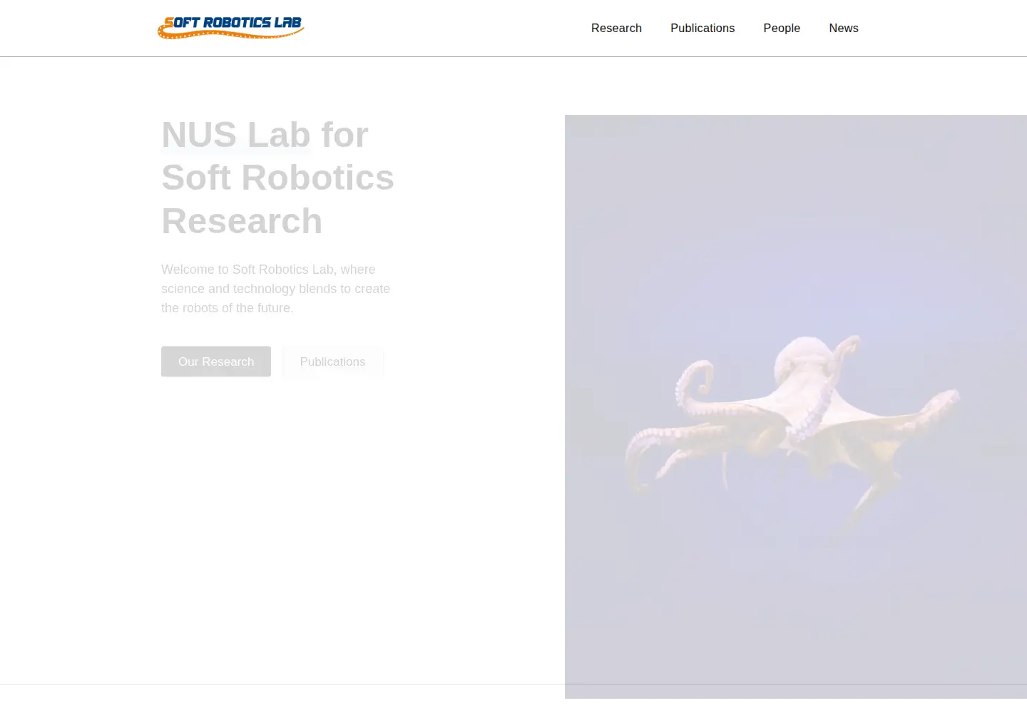 Screenshot of softroboticslab.info