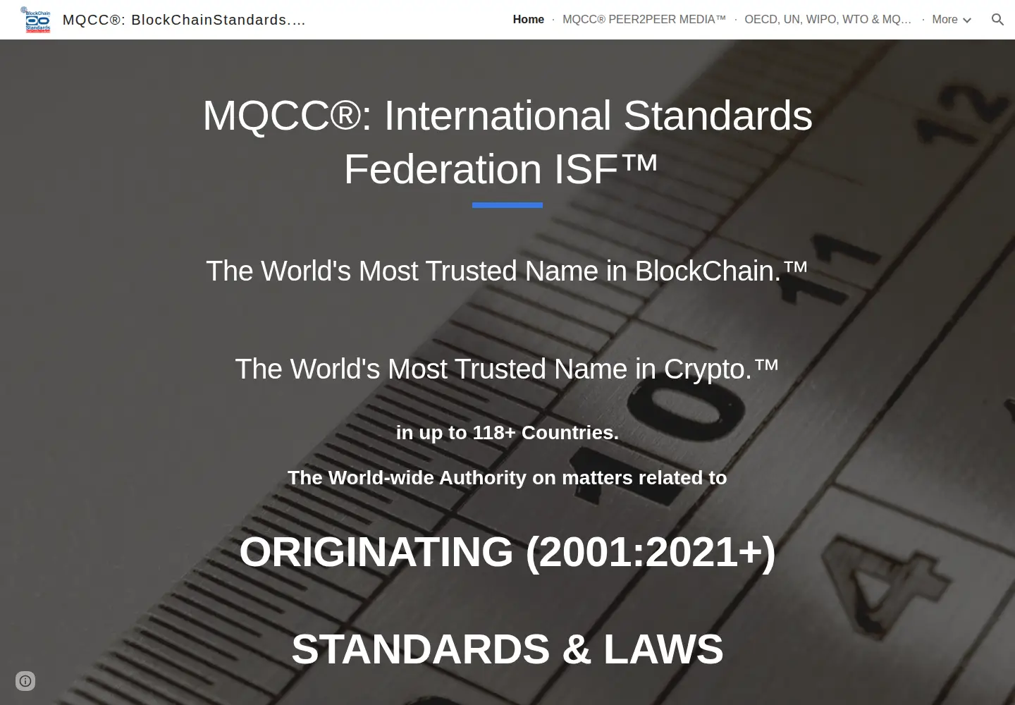 Screenshot of isf.international