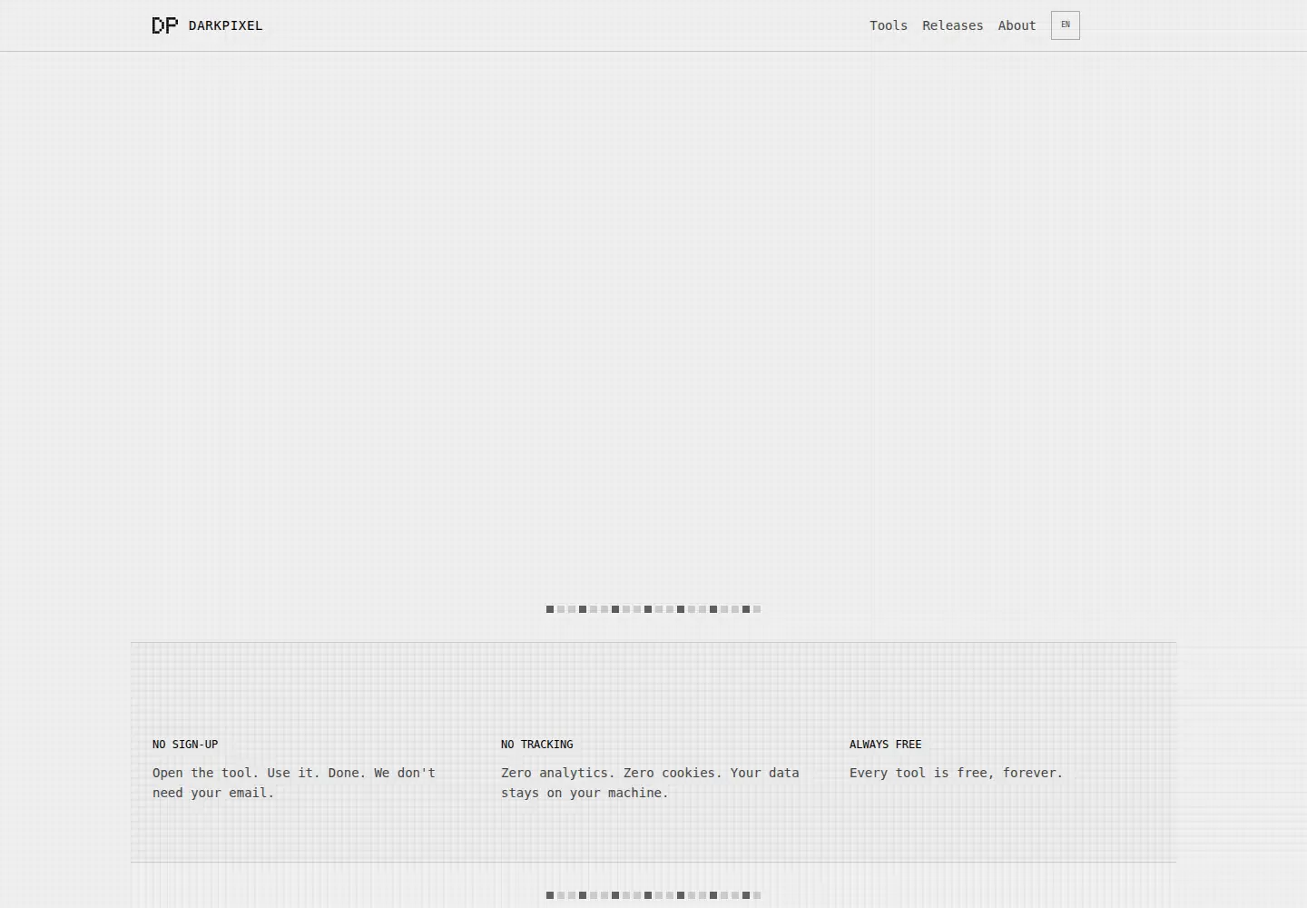 Screenshot of darkpixel.io
