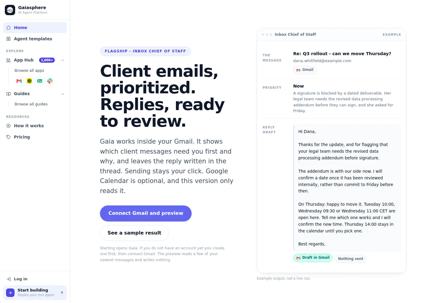 Screenshot of gaiasphere.io