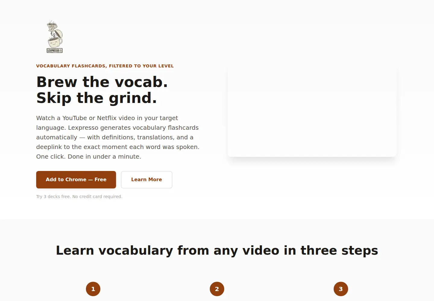 Captured homepage of lexpresso.io in the current scan