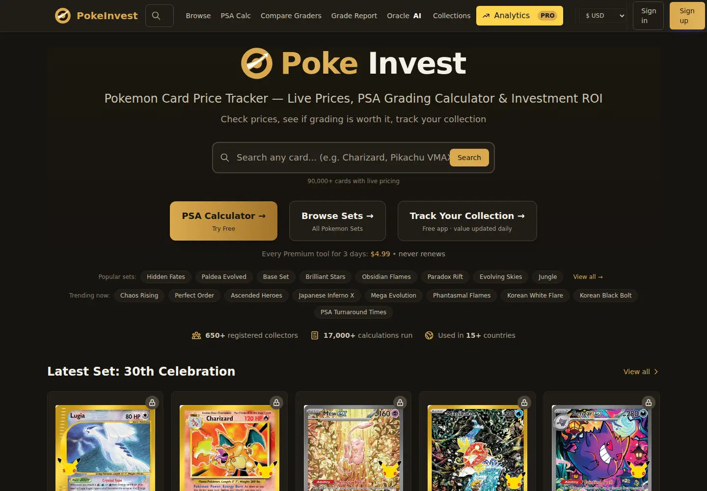 Screenshot of pokeinvest.io